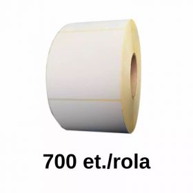 Rola etichete semilucioase ZINTA 100x100mm, 700 et./rola, perfor