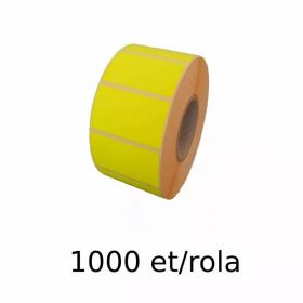 Rola etichete semilucioase ZINTA 100x150mm, galbene - fluorescent, 1000 et./rola