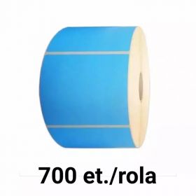 Rola etichete semilucioase ZINTA 100x50mm albastre, 700 et./rola
