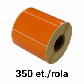 Rola etichete semilucioase ZINTA 100x50mm portocalii, 350 et./rola