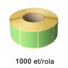Rola etichete semilucioase ZINTA 100x50mm verzi, 1000 et./rola