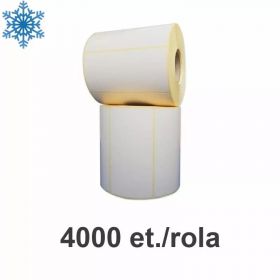 Rola etichete semilucioase ZINTA 25X15mm, pentru congelate, 4000 et./rola, 2et.rand