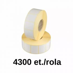 Rola etichete semilucioase ZINTA 40x30mm, 4300 et./rola