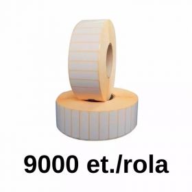 Rola etichete semilucioase ZINTA 50x15mm, 9.000 et./rola