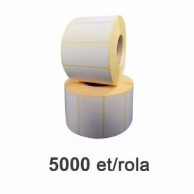 Rola etichete semilucioase ZINTA 50x25mm, detasabile, 5000 et./rola