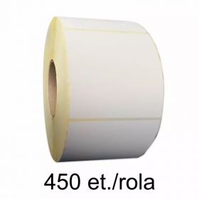 Rola etichete semilucioase ZINTA 50x90mm, adeziv removable, 450 et./rola