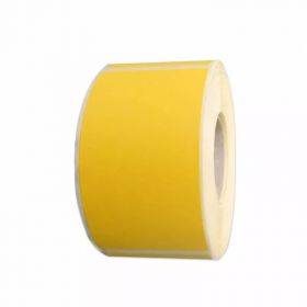 Rola etichete semilucioase ZINTA Pantone Process Yellow, 100x150mm, 1000 et./rola