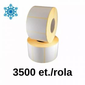 Rola etichete termice ZINTA 58x43mm, pentru congelate, 3500 et./rola