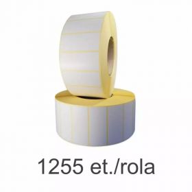 Rola etichete termice ZINTA 71.6x30mm, perfor, gap, 450 et./rola