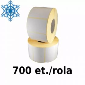 Rola etichete termice ZINTA 80x60mm, Top Thermal, deep freeze, 700 et./rola