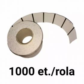 Rola etichete termice ZINTA de raft 58x35mm, 136g/mp, 1000 et./rola