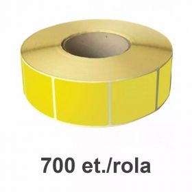 Rola etichete termice ZINTA galbene 148x210mm A5, 700 et./rola