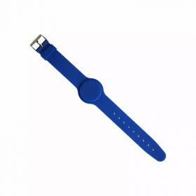 Bratara RFID din silicon, tip ceas, Fudan 1K, albastra