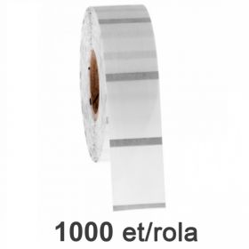 Role etichete de plastic ZINTA transparente 58x43mm