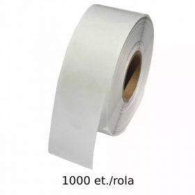 Role etichete de plastic ZINTA transparente rotunde 35mm, 1000 et./rola