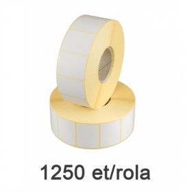 Role etichete semilucioase 40x30mm, 1250 et./rola