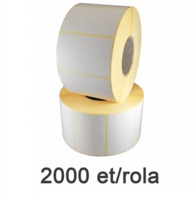 Role etichete semilucioase ZINTA 104x81mm, 2000 et./rola