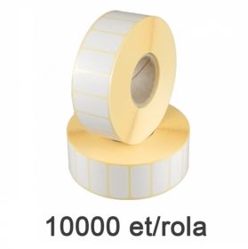 Role etichete semilucioase ZINTA 30x15mm, 10.000 et./rola