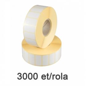 Role etichete semilucioase ZINTA 30x15mm, 3000 et./rola