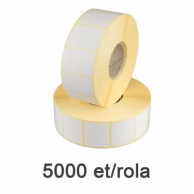 Role etichete semilucioase ZINTA 30x20mm, 5000 et./rola