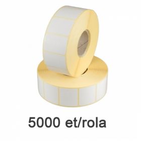 Role etichete semilucioase ZINTA 30x23mm, 5000 et./rola