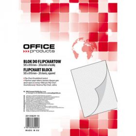 Rezerva hartie pentru flipchart, 70g/mp, 58.5x81cm, 20coli/top, Office products - caroiata