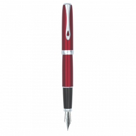 Stilou DIPLOMAT Excellence A2, cu penita M, din otel inoxidabil - Magma Red