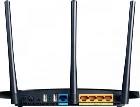 Router Wireless TP-Link ARCHER C7, 1xWAN Gigabit, 4xLAN Gigabit, 3 antene externe detasabile, dual-band AC1750 (1300/450Mbps), 2xUSB2.0, Buton Wireless ON/OFF, buton WPS