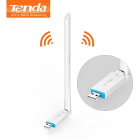 Tenda 150Mbps Wireless USB Adapter, U1; Interface: USB2.0; 1* 1.6dBi, Standard and Protocol: IEEE 802.11b, IEEE 802.11g, IEEE 802.11n Frequency: 2.400~2.4835GHz.
