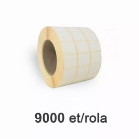 Role etichete semilucioase ZINTA 32x25mm, 3 etichete pe rand, 9000 et./rola