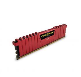 Memorie RAM DIMM Corsair Vengeance LPX 16GB (2x8GB), DDR4 3000MHz, CL15, 1.35V, red, XMP 2.0, CMK16GX4M2B3000C15R
