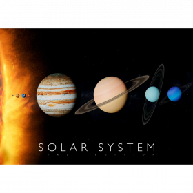 Poster AR (Realitate Augmentata), Curiscope Multiverse, Sistemul Solar,format A1