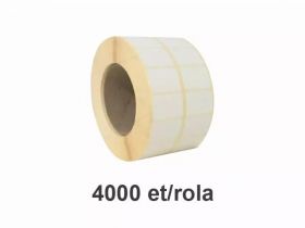 Role etichete semilucioase ZINTA 32x25mm, 4000 et./rola