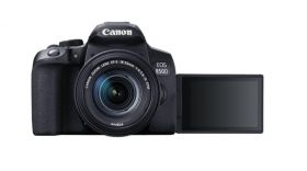 Camera foto Canon DSLR EOS 850D + EF-S 18-55 1:4-5.6 IS STM kit Black ,24.1MP, APS-C CMOS, processor imagine: Digic 8, Variangle touchscreen 7.5 cm (3.0") 3:2 Clear View II, viteza rafala 7.5 fps, ,ISO auto 100-25600 extindere pana la 51200, 45 puncte foc