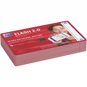OXFORD Flash Cards 2.0, 80 flash cards/set, A7(75 x 125mm), Scribzee-dict-margine rosie