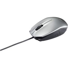 Mouse ASUS UT280, Optic, cu fir, USB, 1000 DPI, 3 Butoane, scroll ,argintiu, Dimensions: 99x60x36mm, Weight: 80g