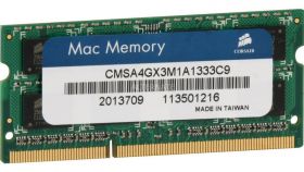 Memorie RAM SODIMM Corsair Mac Memory 4GB (1x4GB), DDR3 1333MHz, CL9, 1.5V