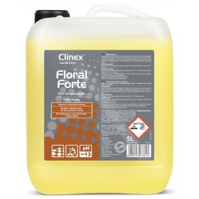 CLINEX Floral Forte, 5 litri, detergent lichid, concentrat, pentru curatare pardoseli