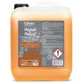 Clinex Wood & Panel, 5 litri, detergent lichid, concentrat, pt. curatare parchet si suprafete lemn