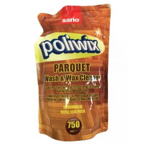 Rezerva detergent pardoseli cu ceara naturala Sano Poliwix Parquet 750ml