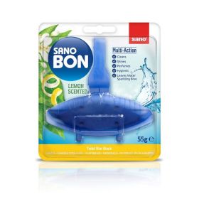 Odorizant wc baie Sano BLUE LEMON, solid, 55 g