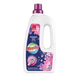 Detergent gel concentrat pentru rufe Sano Maxima Power Gel Soft Silk, 1L