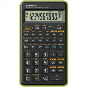 Calculator stiintific, 10 digits, 131 functiuni, 144 x  75 x 10 mm, SHARP EL-501TBGR - negru/verde
