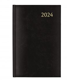 Agenda 14x21cm,1zi/pag (384 pag) DAILY - Balacron negru