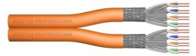Cablu S-FTP Digitus CAT 7, LSZH-1, duplex, tambur 500 m, portocaliu
