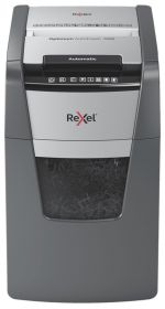 Distrugator documente automat REXEL OPTIMUM 150X, P4, cross-cut (confeti), 150 coli, cos 44l, negru-
