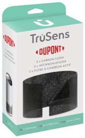 Rezerva filtru DuPont, Carbon, pentru purificator LEITZ TruSens Z-2000, 3 buc/set, negru