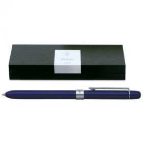 Pix multifunctional de lux PENAC Slim, in cutie cadou, corp bleumarin - accesorii argintii