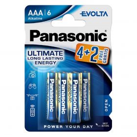 Panasonic baterie alcalina AAA (LR3) Evolta B(4+2) LR03EGE/6BW 4+2F