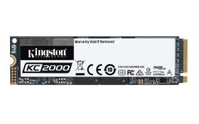 SSD Kingston, KC 2000, 250GB, M.2 2280, PCIe Gen3, R/W speed: up to 3,000/1,100MB/s